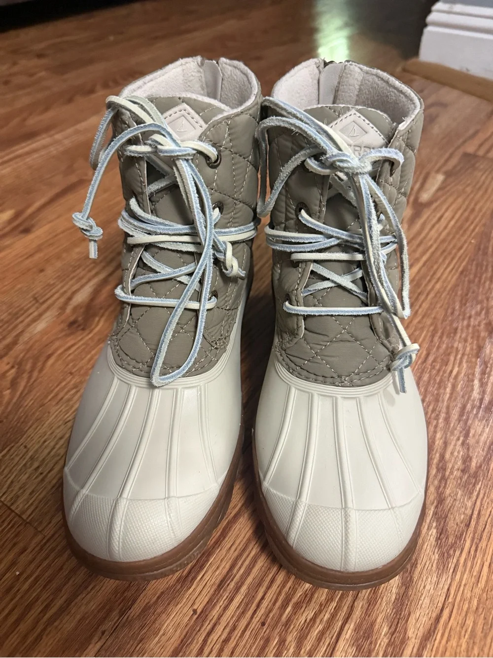 Sperry Saltwater Waterproof Quilted Duck Boot Size 7